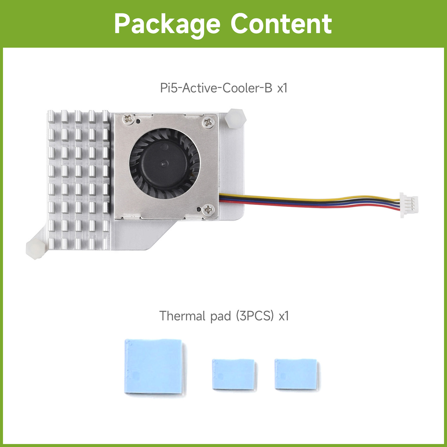 Raspberry Pi 5 - Waveshare Active Cooler (B) for Raspberry